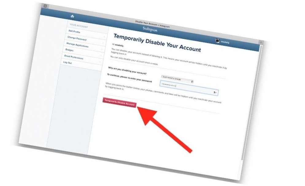 How to reactivate Instagram account after you have disabled it 3
