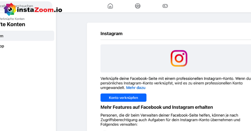 so verknüpfen sie instagram mit facebook